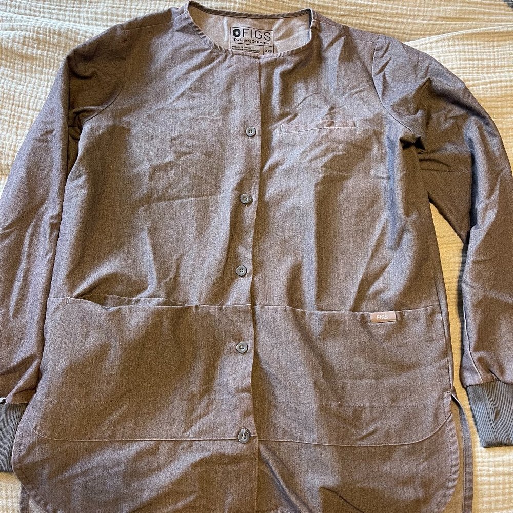 Figs Scrub Jacket grey